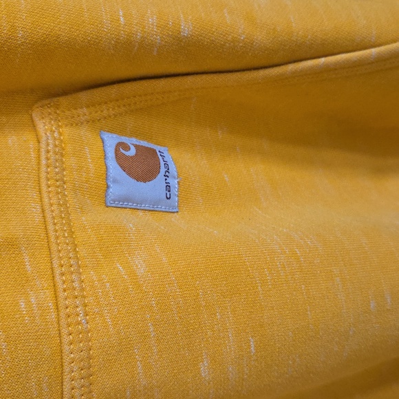 Carhartt Men's Yellow Hoodie Size Large - Picture 2 of 7